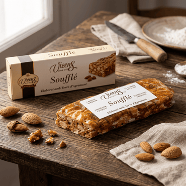 Turrón Artesano Soufle de Almendra Vicens 1 x 80 gr - Bombones - Vicens - 8410495010583 - ExtraVirgen.Store