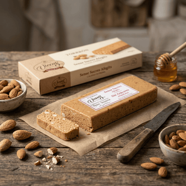 Turrón Artesano sin azúcar Blando Almendra Vicens 1 x 80 gr - Bombones - Vicens - 8410495081132 - ExtraVirgen.Store