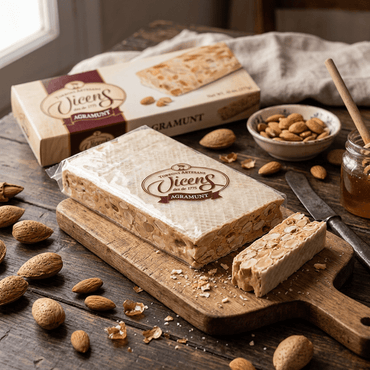 Turrón Duro de Almendra Vicens 1 x 80 gr - Bombones - Vicens - 8410495080821 - ExtraVirgen.Store