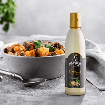 Vinagre Balsámico Glaze Blanco Andrea Milano 1 x 250 ml - Andrea Milano - 8003407167139 - ExtraVirgen.Store