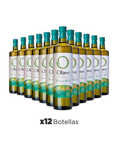 Olave Premium / Aceite de Oliva Extra Virgen /1 Litro, Caja 12 unidades