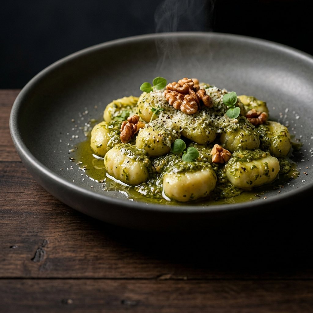 Ñoquis del 29 con Pesto de Albahaca y Nueces - ExtraVirgen.Store