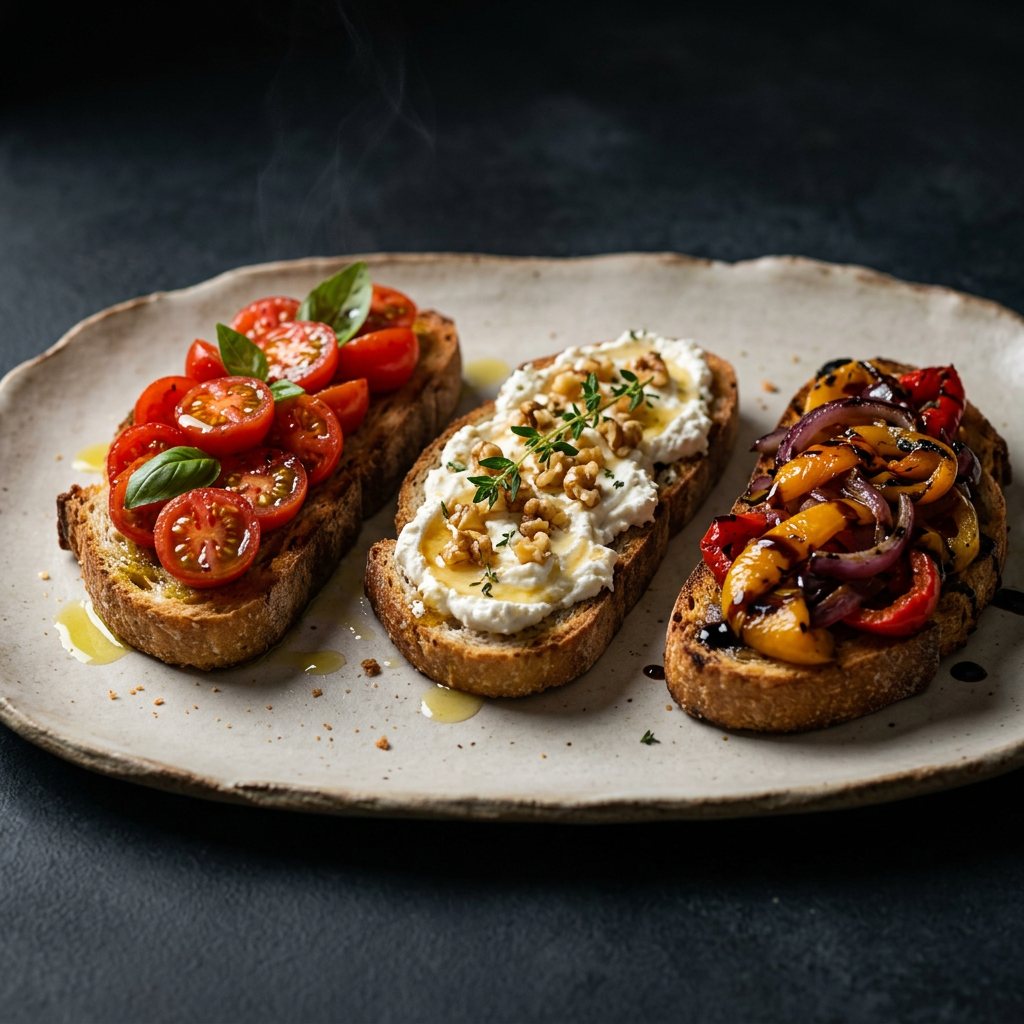 Bruschettas Tres Sabores - ExtraVirgen.Store