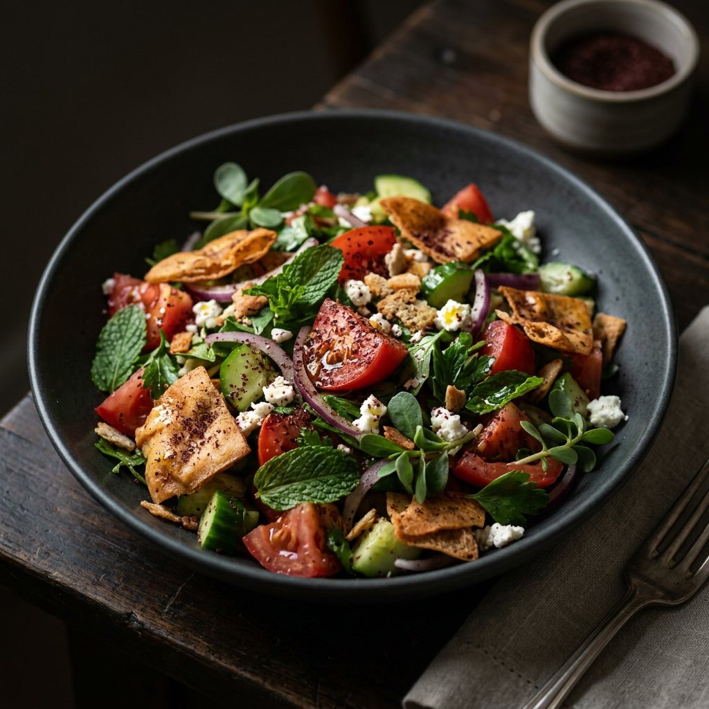 Fattoush: Ensalada Palestina con Pan Crujiente - ExtraVirgen.Store