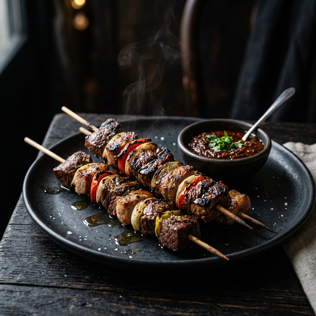 Anticuchos Dieciocheros con Salsa Picante Ahumada - ExtraVirgen.Store