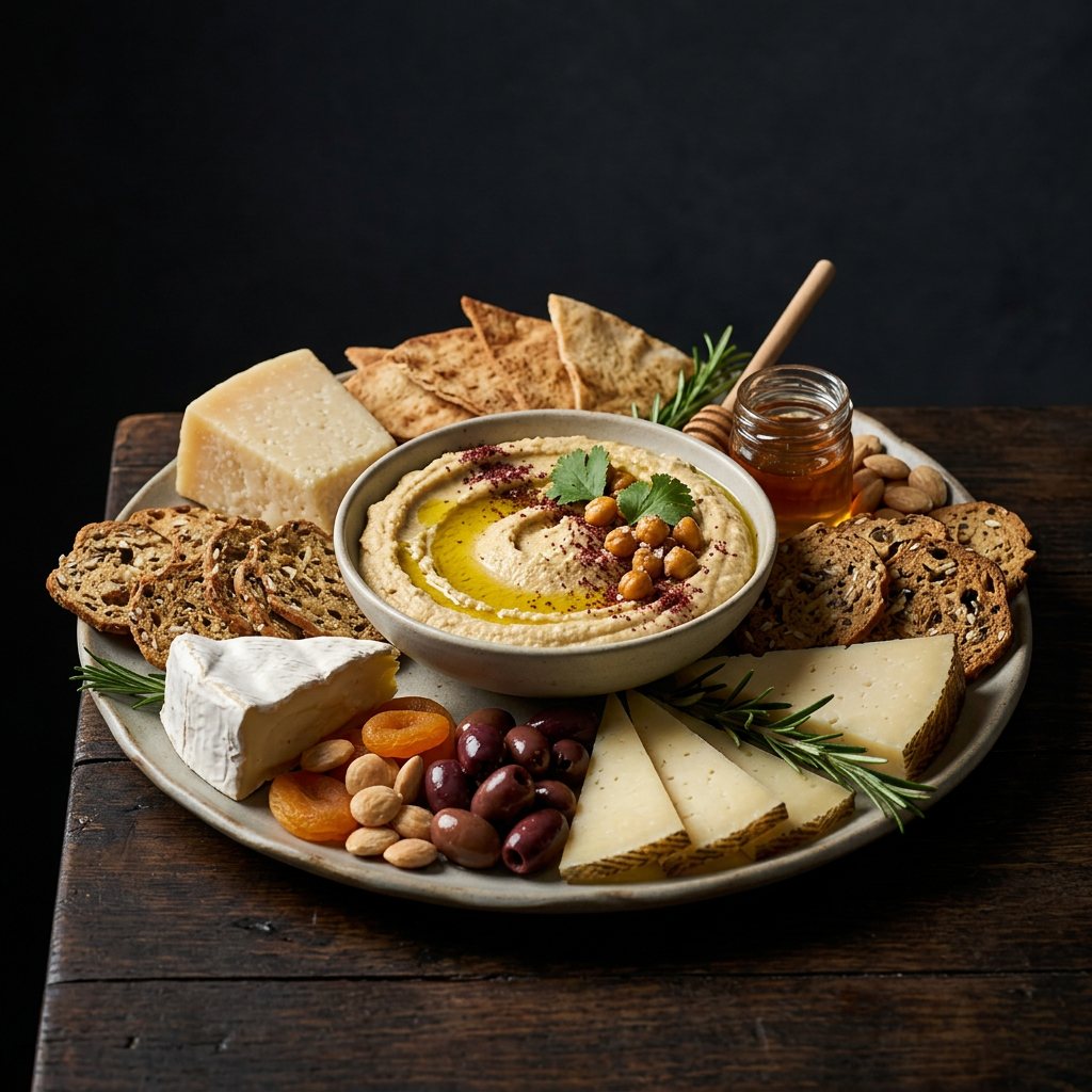Cómo Armar una Tabla de Quesos con Hummus: Guía Paso a Paso - ExtraVirgen.Store