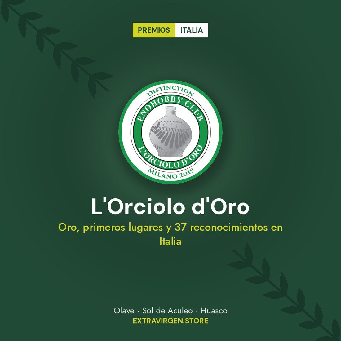 Distinción L'Orciolo d'Oro, Enohobby Club, Milano 2019
