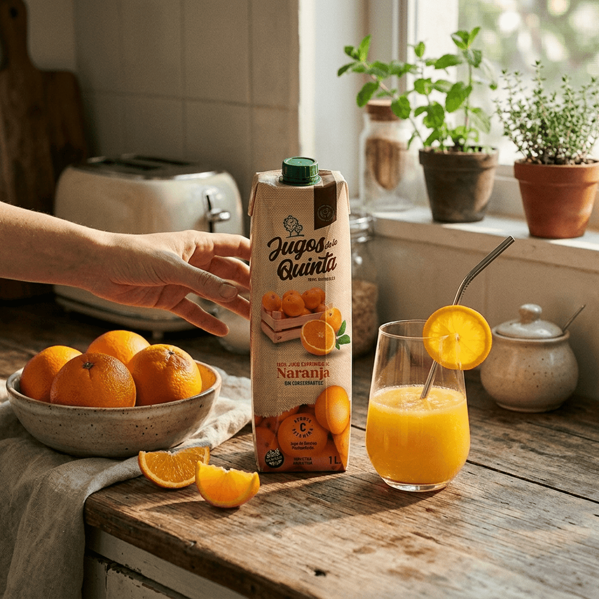 Jugo de Naranja Exprimido Jugos de la Quinta 1 x 1000 ml - Jugos - Jugos de la Quinta -  - ExtraVirgen.Store