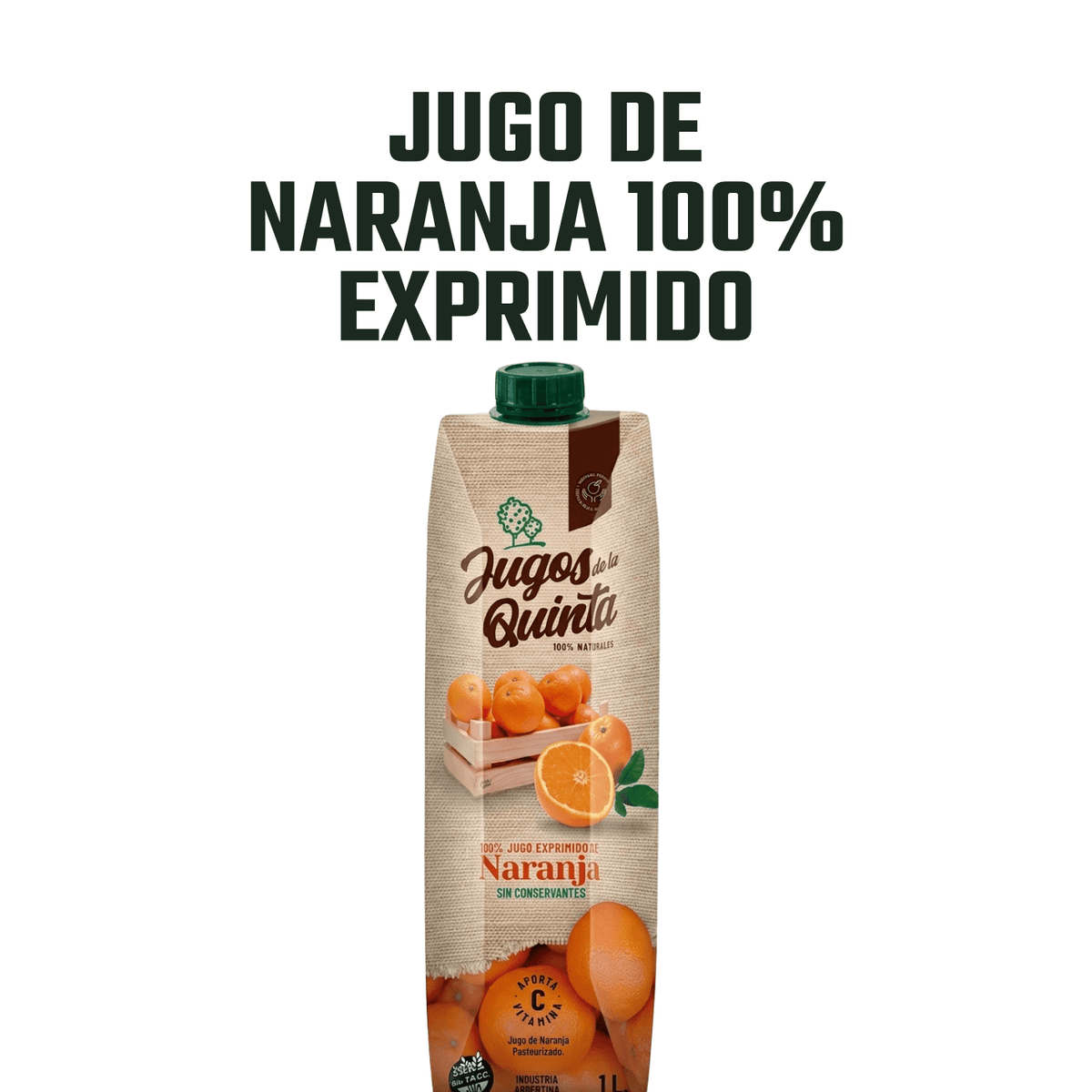 Jugo de Naranja Exprimido Jugos de la Quinta 1 x 1000 ml - Jugos - Jugos de la Quinta -  - ExtraVirgen.Store