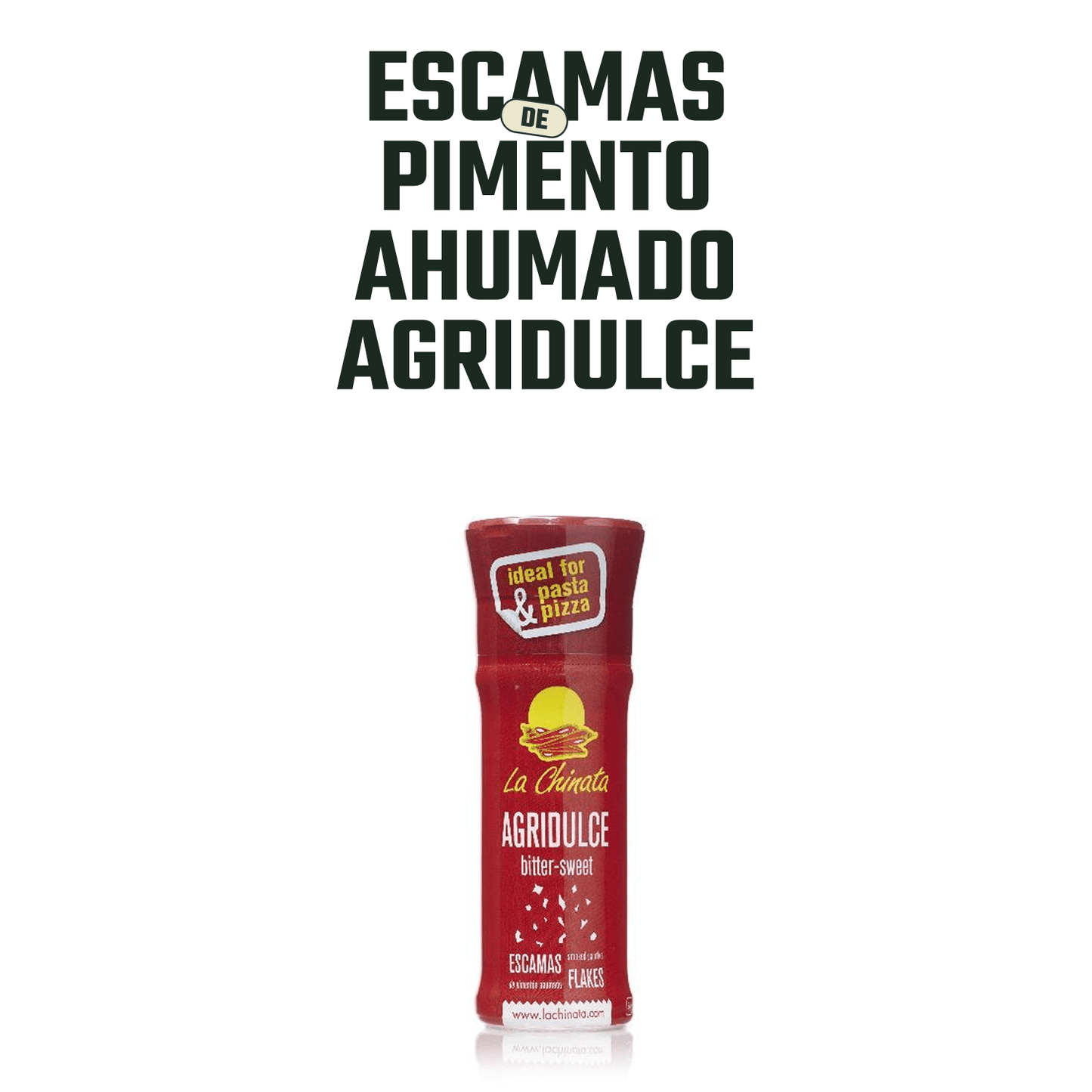 La Chinata Escamas Pimiento Ahumado Agriulce molinillo 1 x 24 gr - La Chinata - 8421401201278 - ExtraVirgen.Store