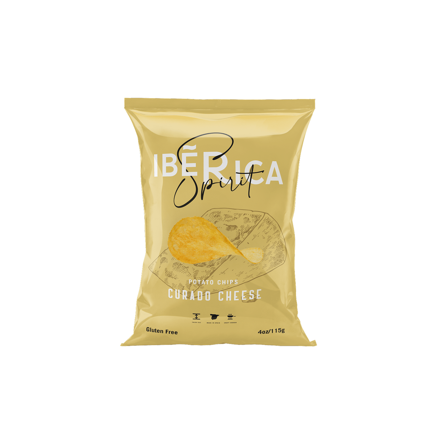 Ibérica Papas Fritas Queso 1 x 115 gr - Chips - Ibérica - 8424842201807 - ExtraVirgen.Store