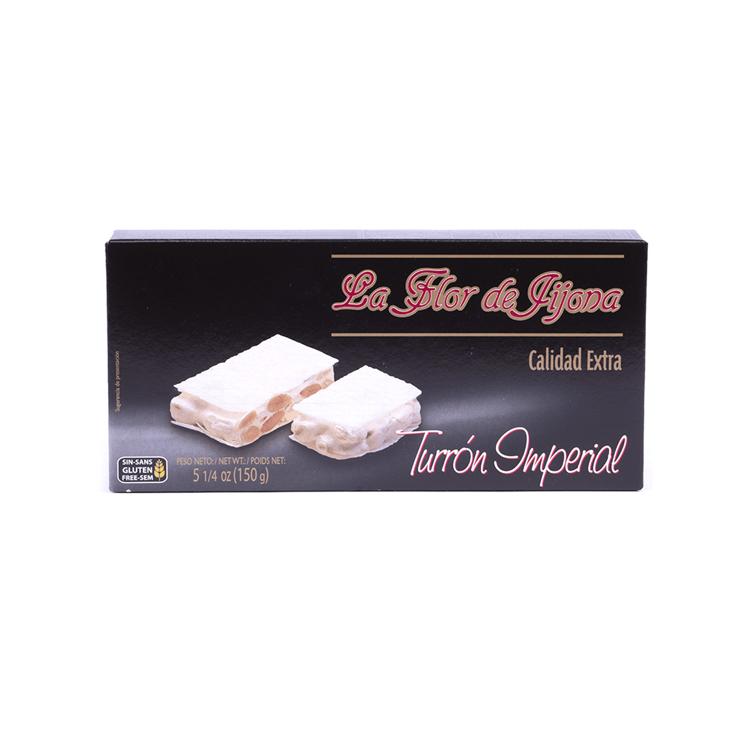 Turrón Imperial de Almendras Flor de Jijona 1 x 150 gr - Bombones - Flor de Jijona - 8410771310222 - ExtraVirgen.Store