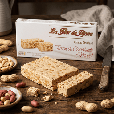 Turrón de Cacahuete Flor de Jijona 1 x 150 gr - Bombones - Flor de Jijona - 8410771310246 - ExtraVirgen.Store