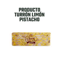 Turrón Artesano Limón Pistacho Vicens 1 x 80 gr - Bombones - Vicens - 8410495080807 - ExtraVirgen.Store