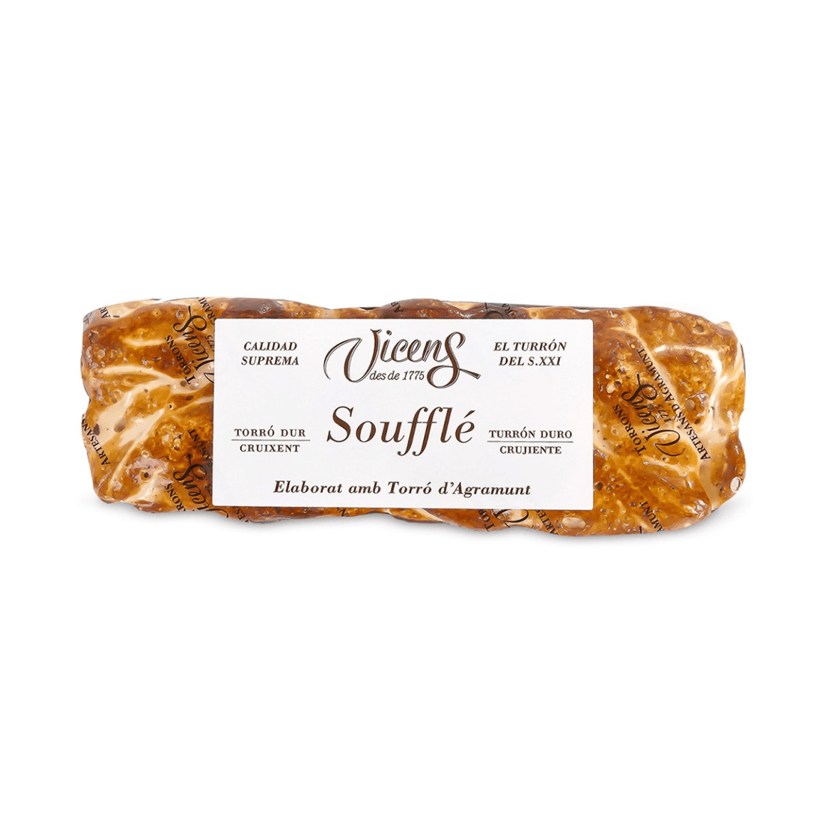 Turrón Artesano Soufle de Almendra Vicens 1 x 80 gr - Bombones - Vicens - 8410495010583 - ExtraVirgen.Store