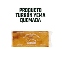Turrón Yema Quemada Vicens 1 x 200 gr - Bombones - Vicens - 8410495951299 - ExtraVirgen.Store