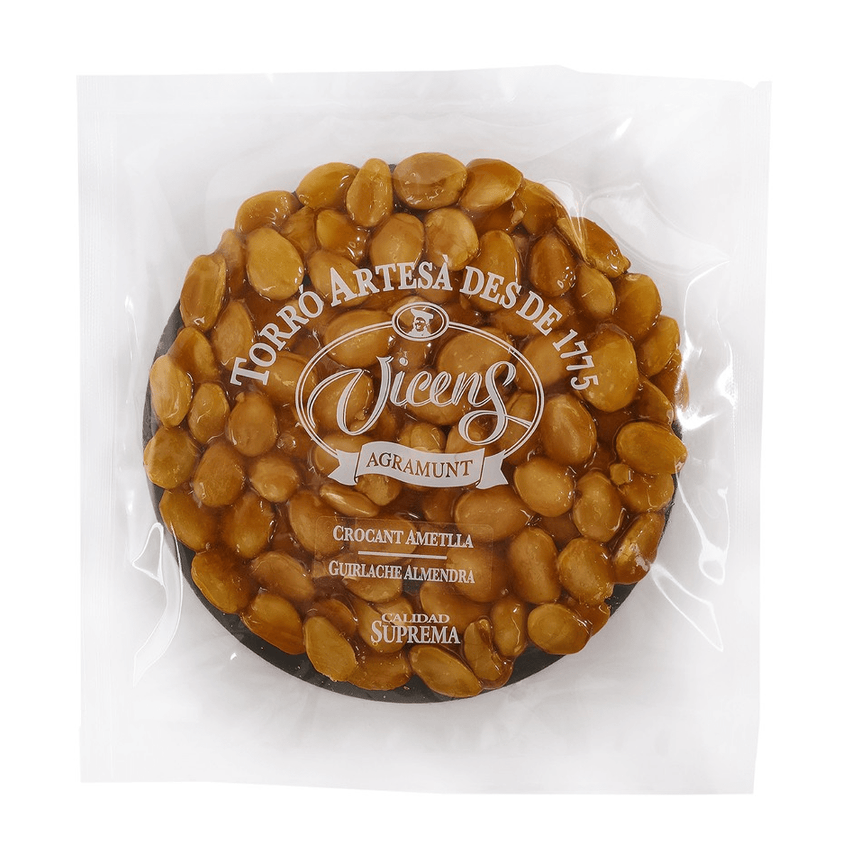Torta Artesana Guirlache de Almendra Vicens 1 x 200 gr - Bombones - Vicens - 8410495204326 - ExtraVirgen.Store