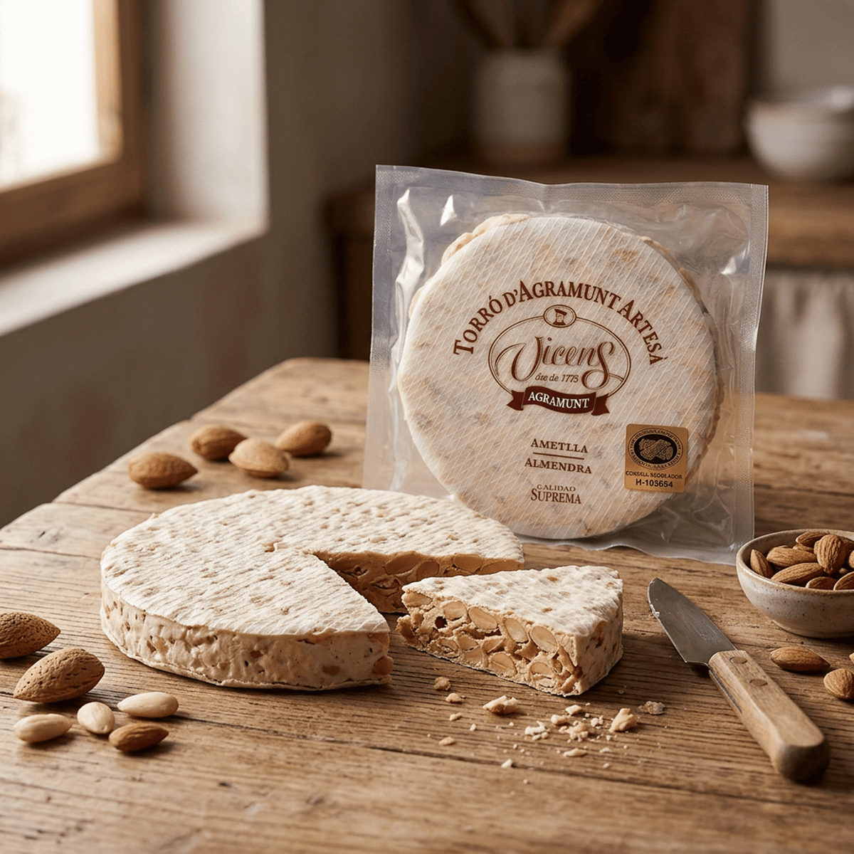 Torta Artesana de Almendra Vicens 1 x 200 gr - Bombones - Vicens - 8410495252112 - ExtraVirgen.Store