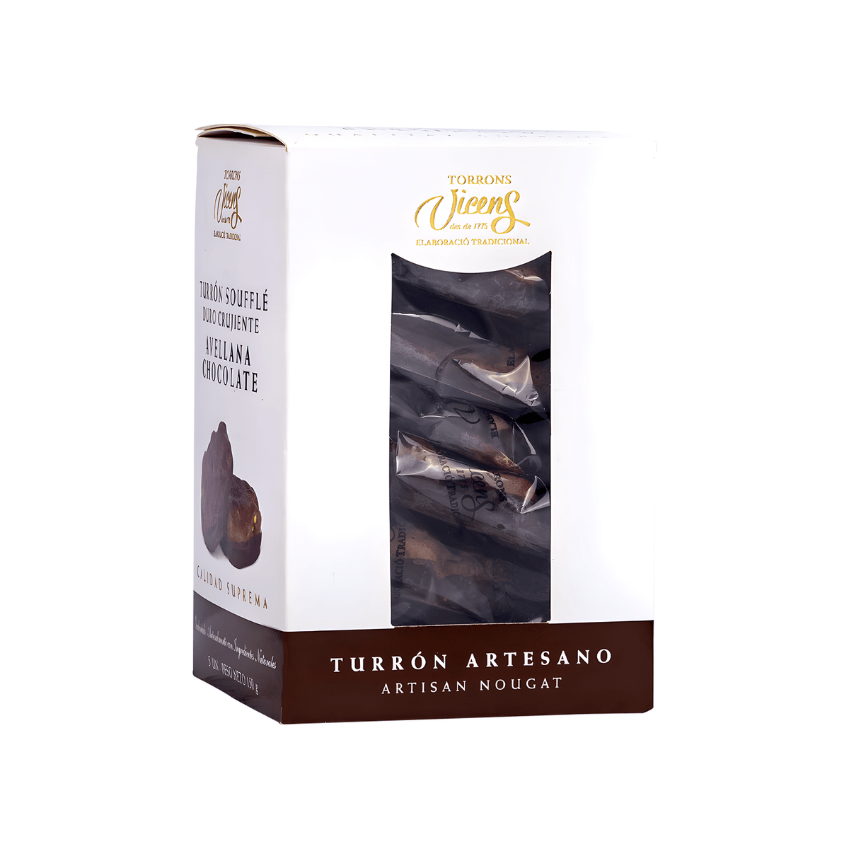 Souffé Avellana con Chocolate Vicens 1 x 150 gr - Bombones - Vicens - 8410495541070 - ExtraVirgen.Store