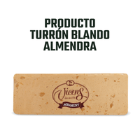 Turrón Blando de Almendra Vicens 1 x 80 gr - Bombones - Vicens - 8410495080784 - ExtraVirgen.Store