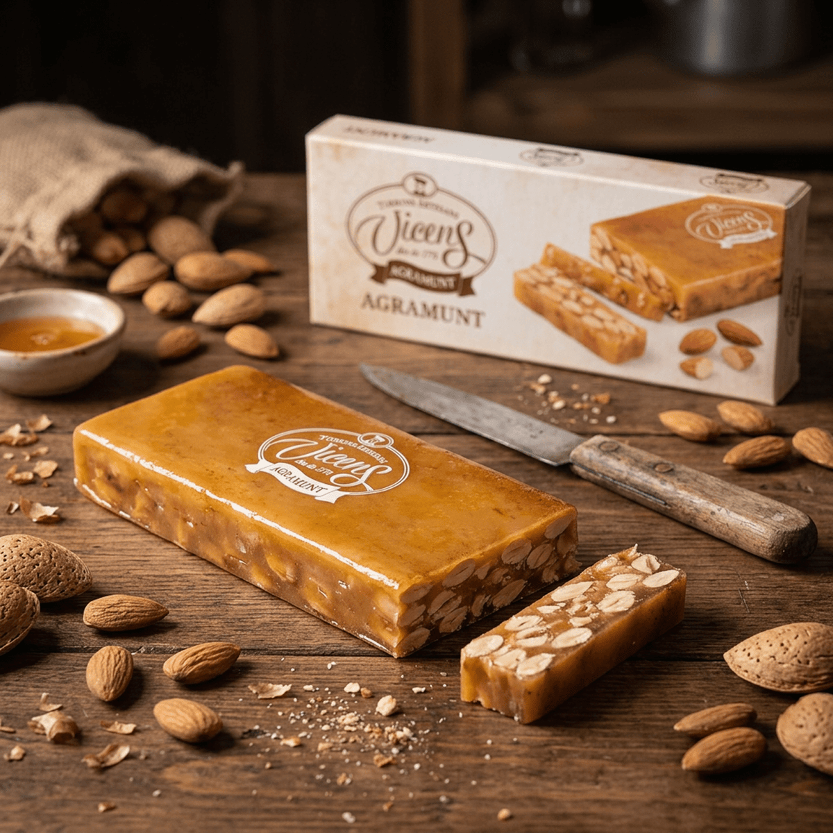 Turrón Yema Quemada Vicens 1 x 80 gr - Bombones - Vicens - 8410495080791 - ExtraVirgen.Store