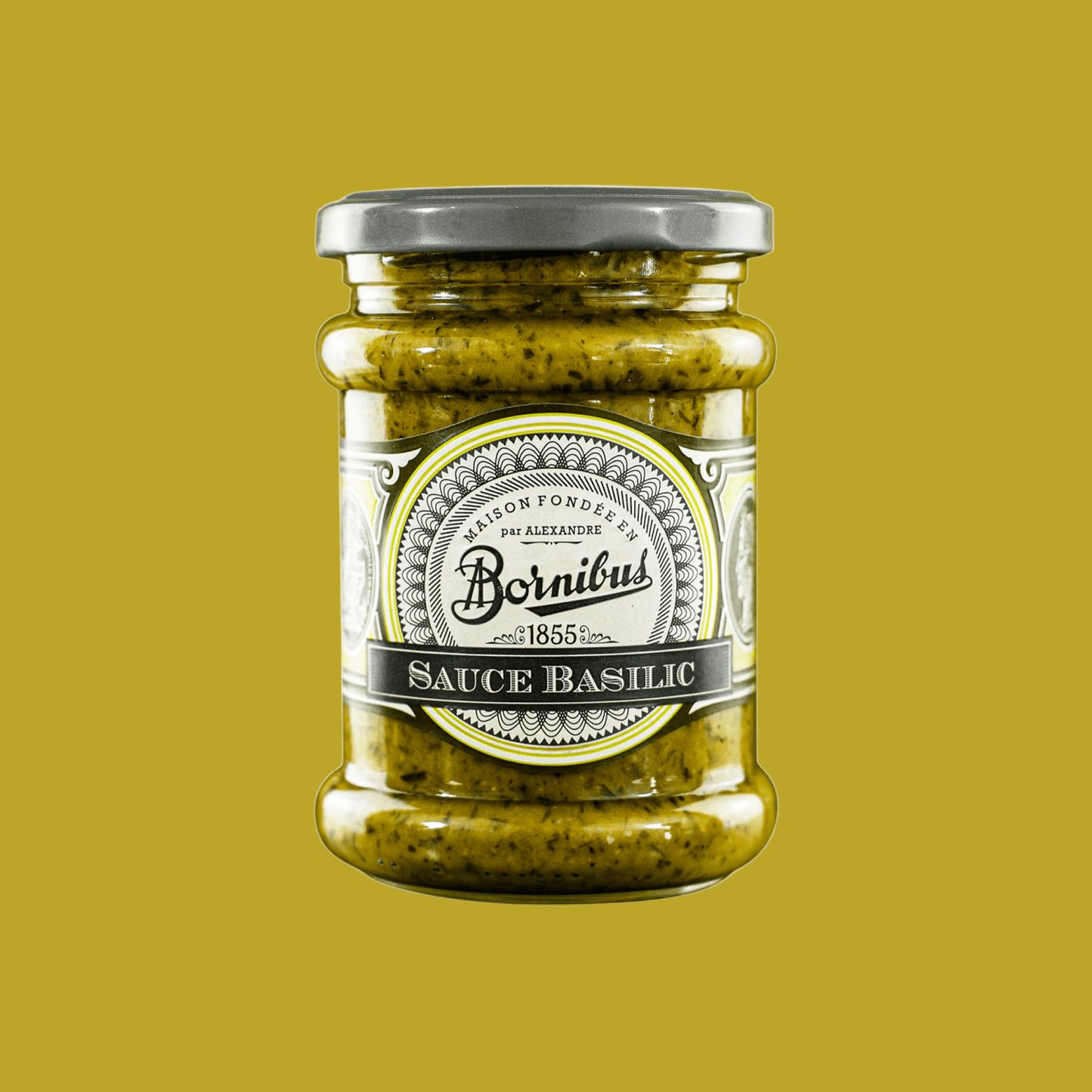Salsa Albahaca Bornibus 1 x 240 gr - Salsas para pasta - Bornibus - 3592860018730 - ExtraVirgen.Store