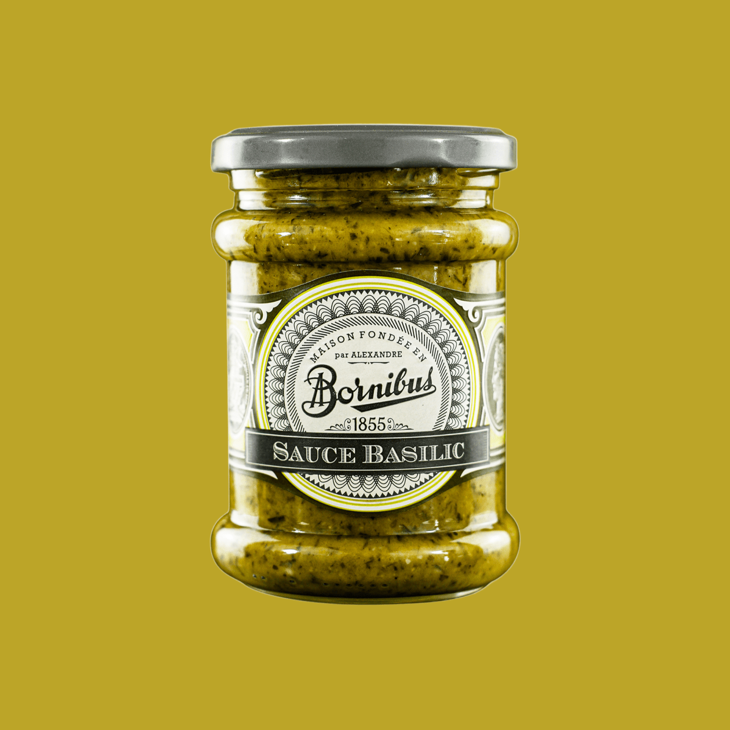 Salsa Albahaca Bornibus 1 x 240 gr - Salsas para pasta - Bornibus - 3592860018730 - ExtraVirgen.Store