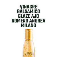 Vinagre Bálsamico Glaze Ajo Romero Andrea Milano 1 x 150 ml - Andrea Milano - 8003407234148 - ExtraVirgen.Store