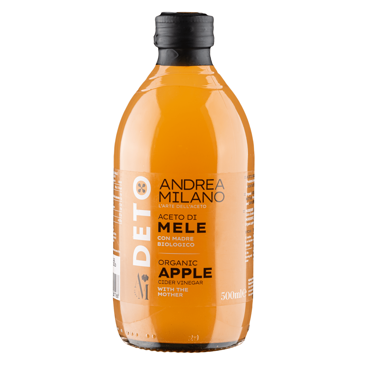 Vinagre Orgánico con la Madre Andrea Milano 1 x 500 ml - Andrea Milano - 8003407261168 - ExtraVirgen.Store