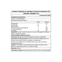 Vinagre Orgánico Jengibre, Cúrcuma y Ají Andrea Milano 1 x 500 ml - Andrea Milano - 8003407193070 - ExtraVirgen.Store