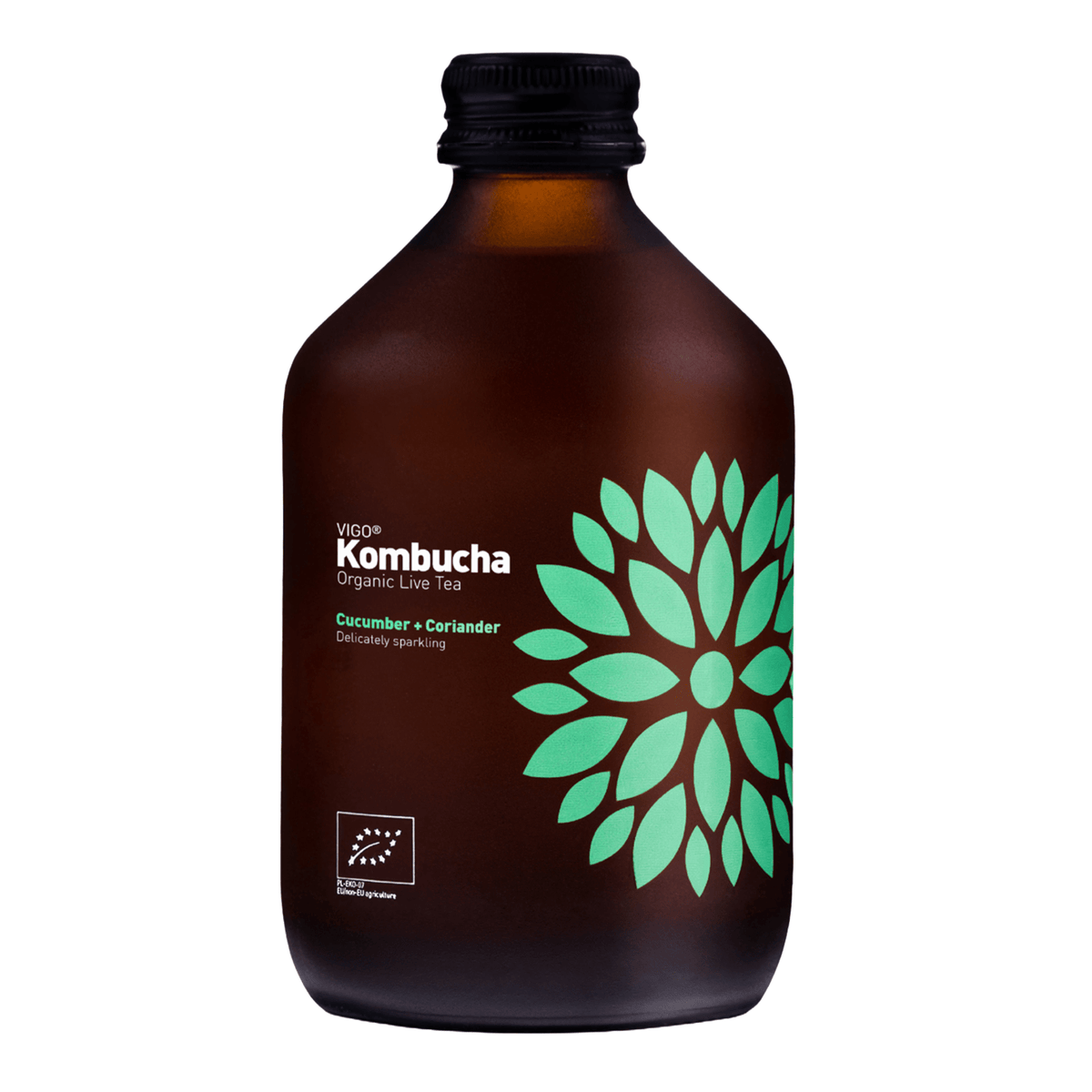 Kombucha Orgánica Pepino y Cilantro Vigo 1 x 330 ml - Kombucha - Vigo - 5902768514322 - ExtraVirgen.Store