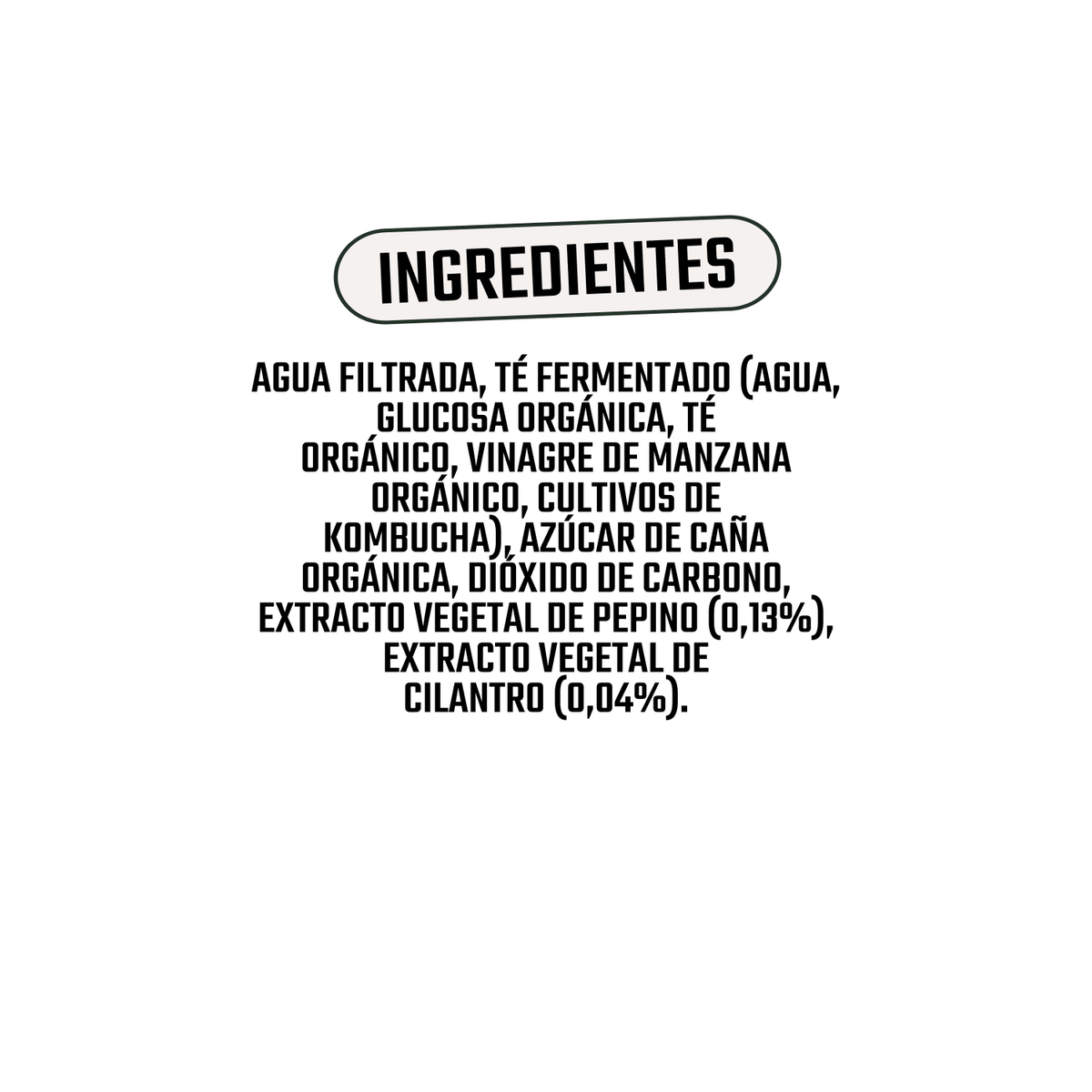 Kombucha Orgánica Pepino y Cilantro Vigo 1 x 330 ml - Kombucha - Vigo - 5902768514322 - ExtraVirgen.Store