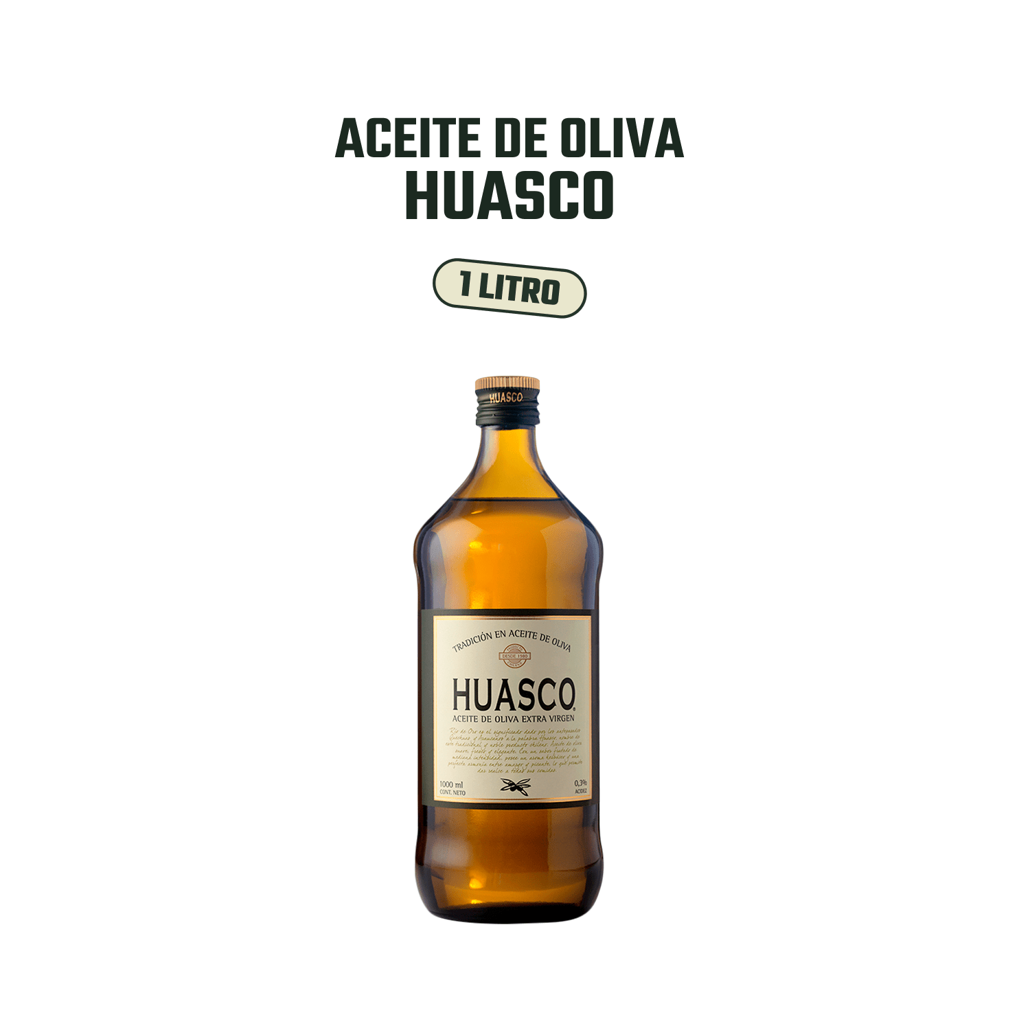 Aceite Oliva Extra Virgen Huasco 4 x 1000 ml - Blend - Huasco - 37808760900462 - ExtraVirgen.Store