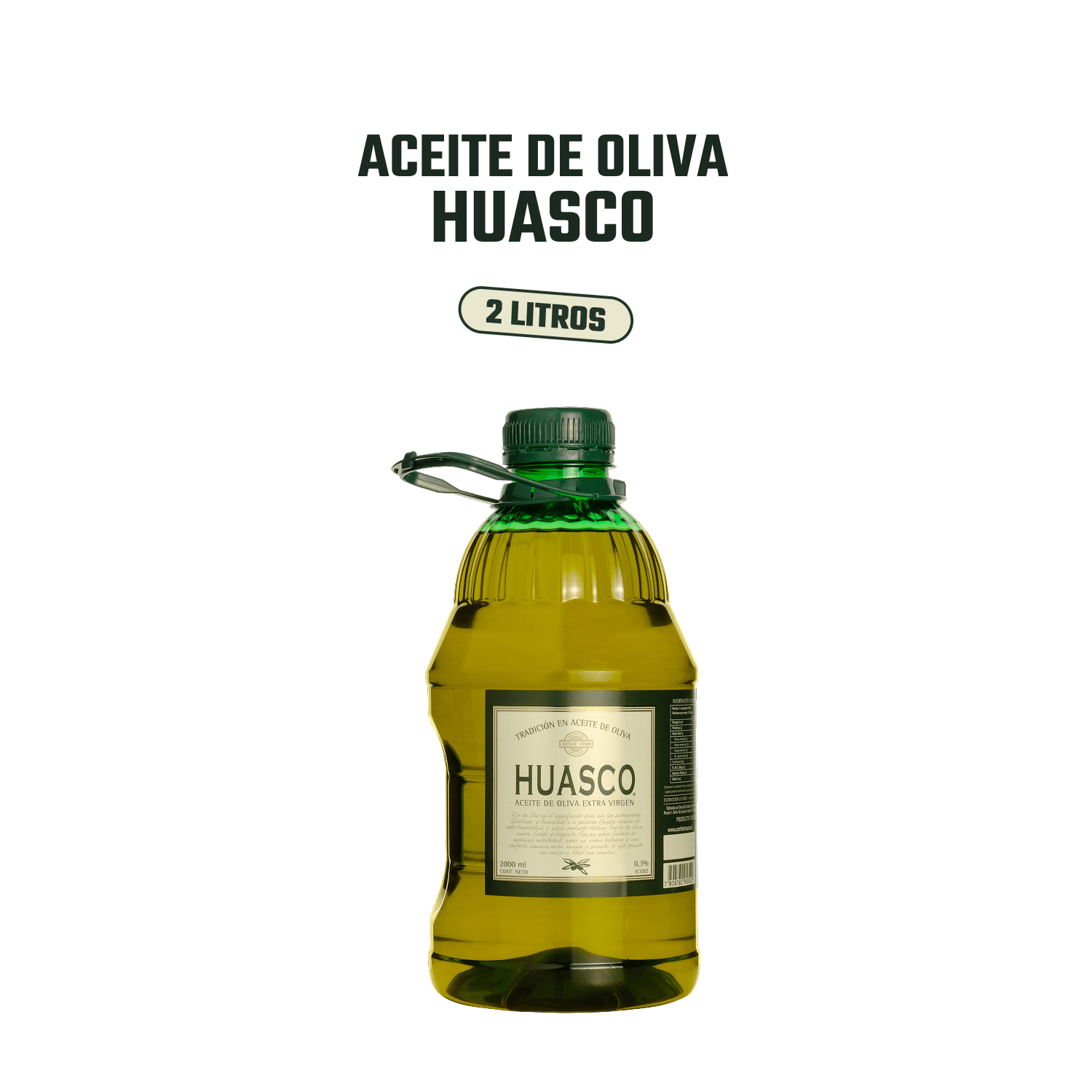 Aceite de Oliva Extra Virgen Huasco 2 x 2000 ml - Blend - Huasco - 27808760900526 - ExtraVirgen.Store