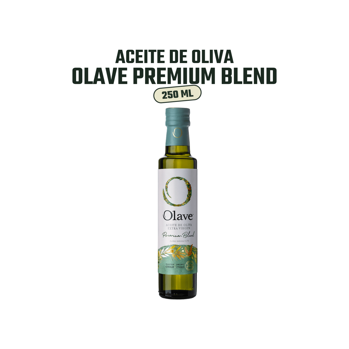 Aceite Oliva Extra Virgen Olave Premium 1 x 250 ml - Premium - Olave - 7808760900065 - ExtraVirgen.Store