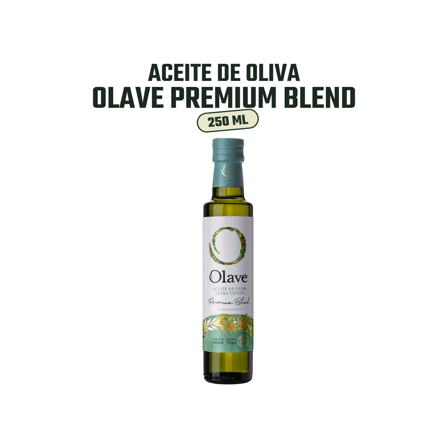 Aceite Oliva Extra Virgen Olave Premium 1 x 250 ml - Premium - Olave - 7808760900065 - ExtraVirgen.Store