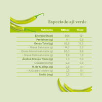 Aceite de Oliva extra virgen Olave Aji Verde 1 x 250 ml - Especiado - Olave - 7808760900966 - ExtraVirgen.Store