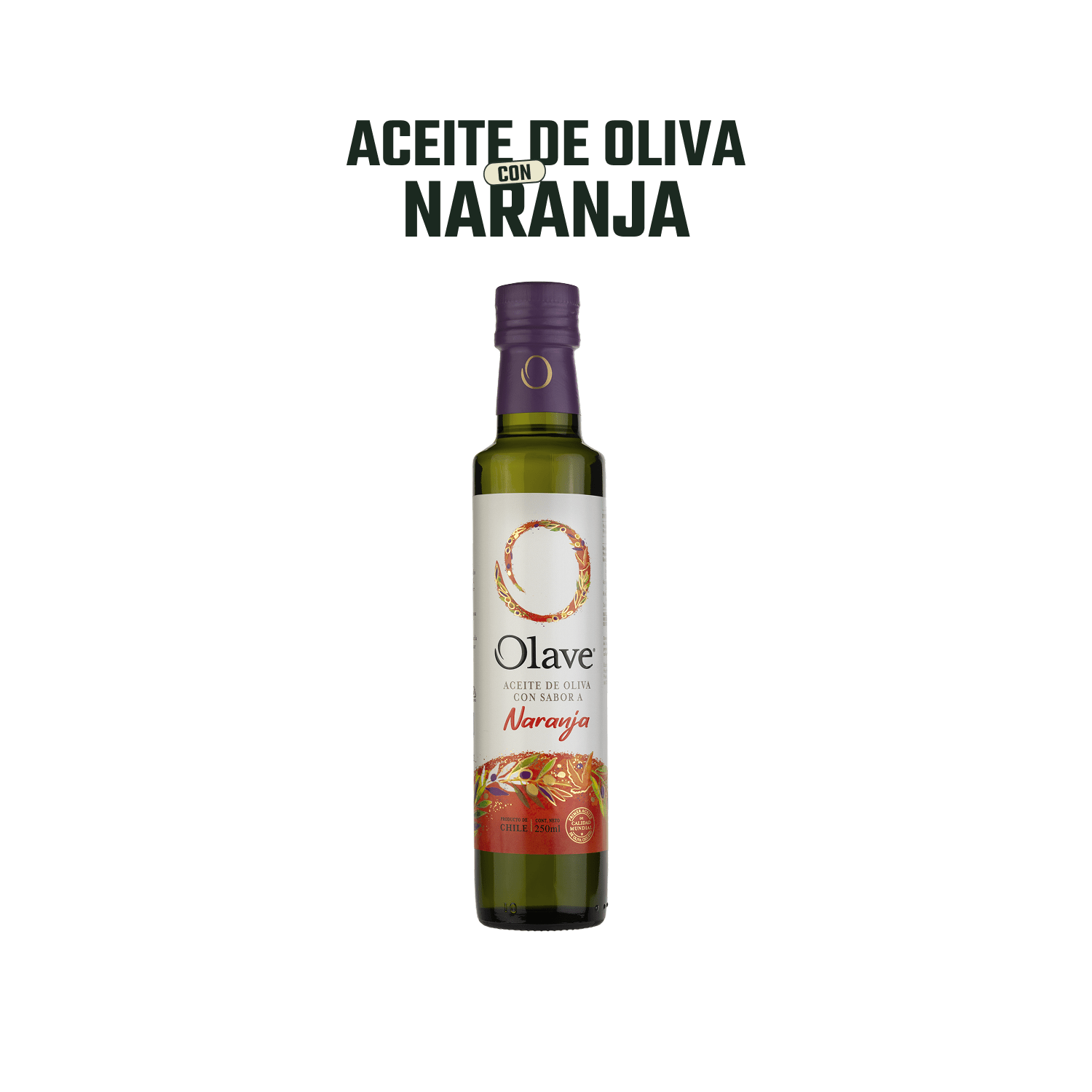 Aceite Oliva Extra Saborizado Olave Naranja 1 x 250 ml - Especiado - Olave - 7808760900980 - ExtraVirgen.Store