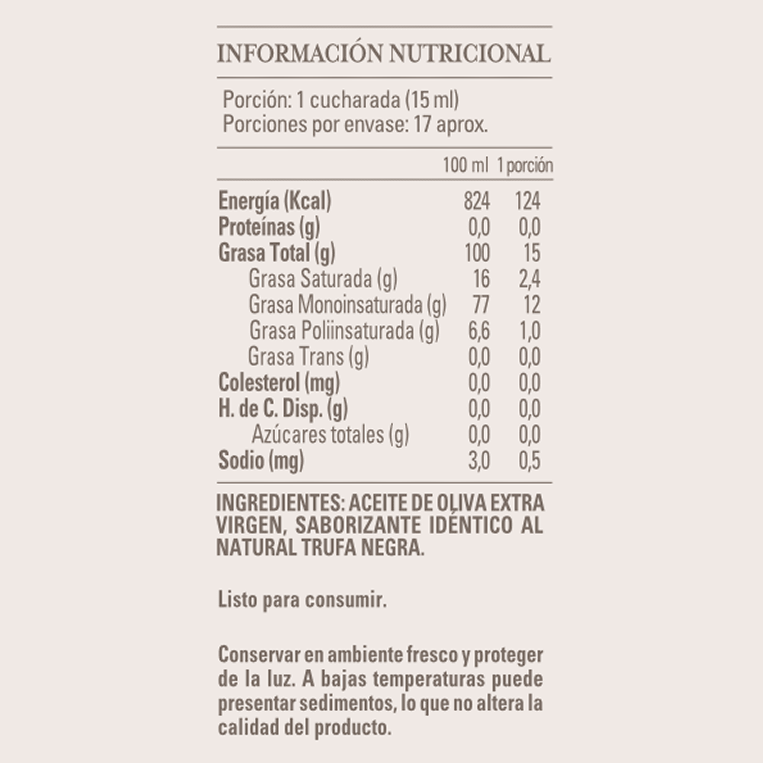 Aceite de Oliva Olave Trufa Negra 1 x 250 ml - Especiado - Olave - 7808760901130 - ExtraVirgen.Store
