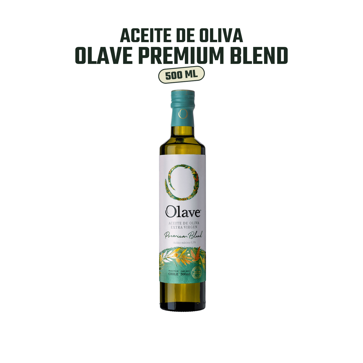 Olave / Aceite de Oliva Extra Virgen Premium /500 ml, Caja 4 unidades - Premium - Olave - 37808760900073 - ExtraVirgen.Store