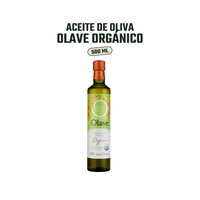 Aceite Oliva Orgánico Extra Virgen Olave Organico 4 x 500 ml - Orgánico - Olave - 37808760900004 - ExtraVirgen.Store