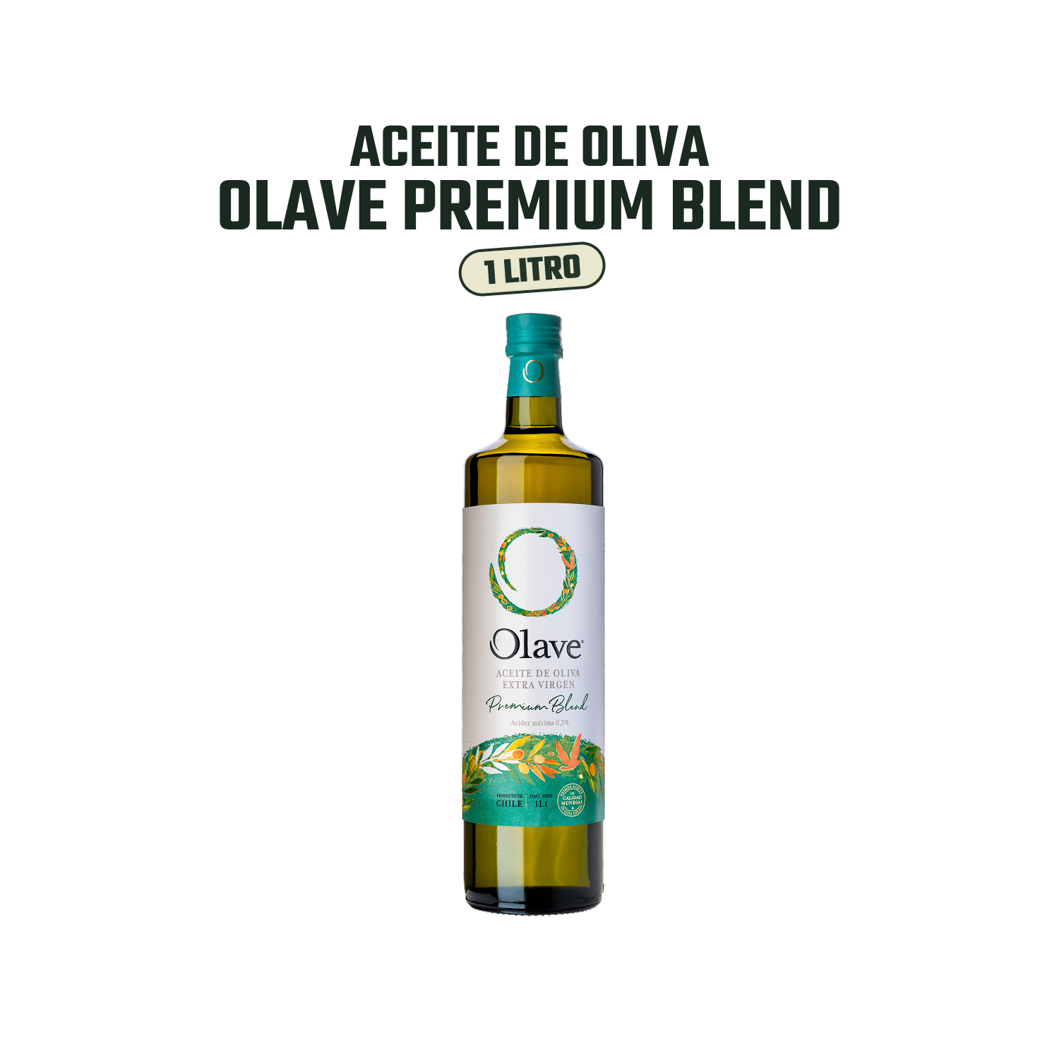 Olave / Aceite de Oliva Extra Virgen Premium /1000 ml, Caja 4 unidades - Premium - Olave - 37808760900714 - ExtraVirgen.Store