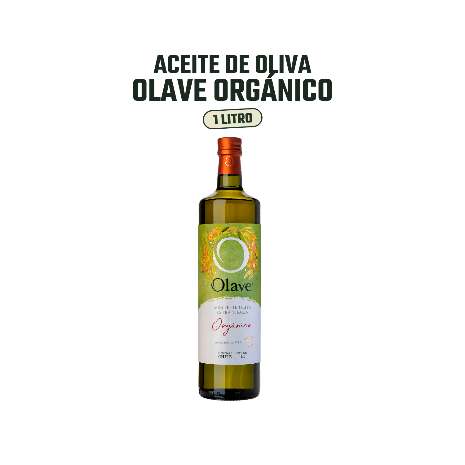 Aceite de Oliva extra virgen Olave Organico 4 x 1000 ml - Orgánico - Olave - 37808760900707 - ExtraVirgen.Store