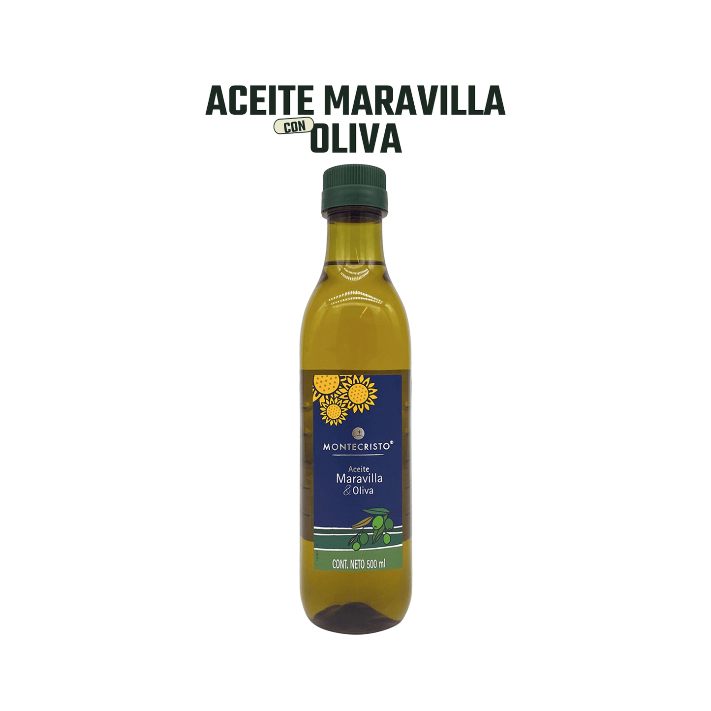 Aceite Maravilla Oliva Montecristo - 12 x 500 ml - Montecristo - 17808760901069 - ExtraVirgen.Store